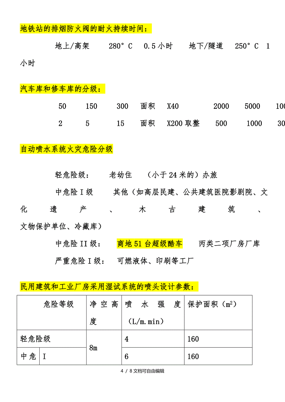 一级消防工程师重点记忆口诀_第4页