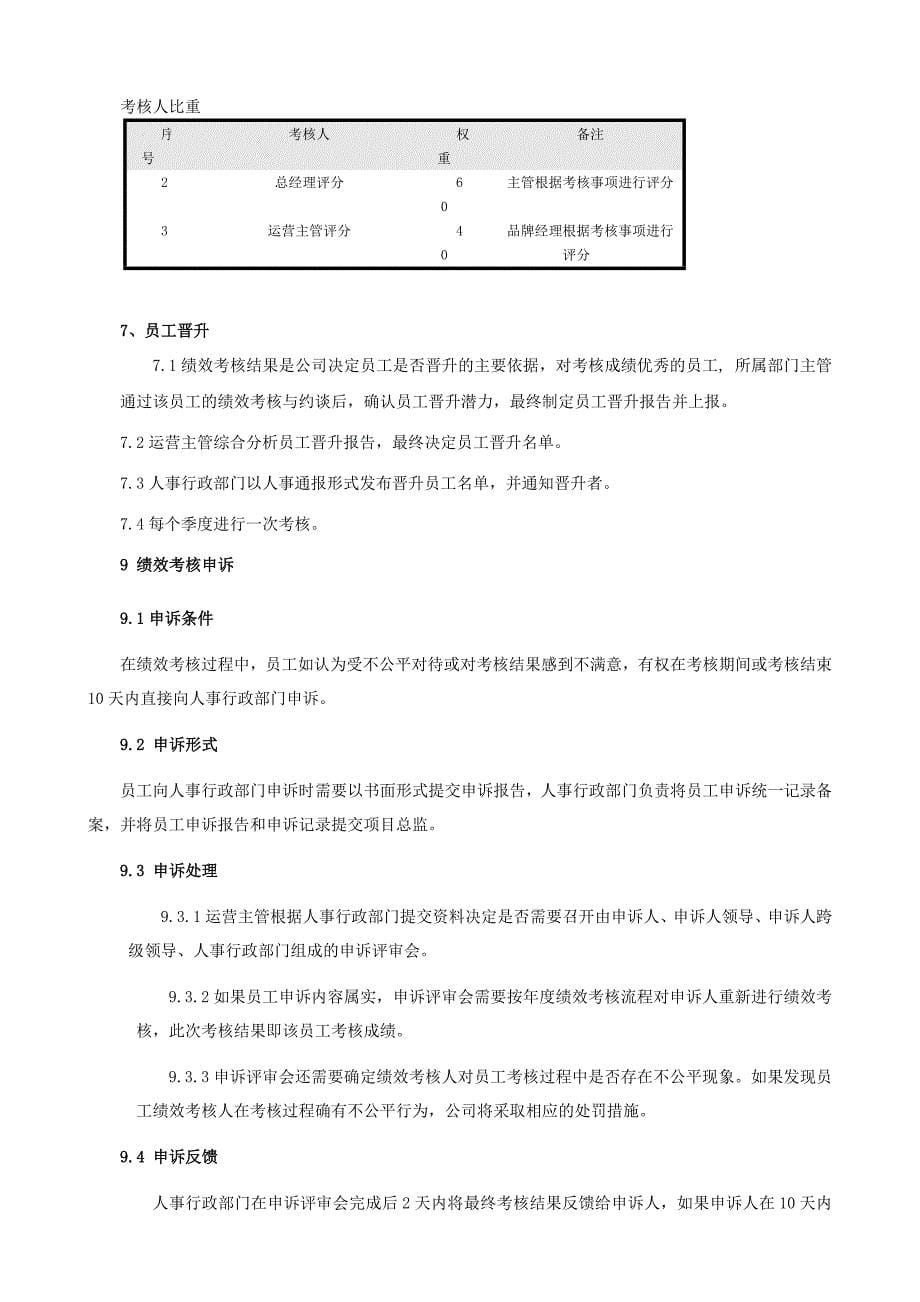 淘宝员工绩效考核制度_第5页