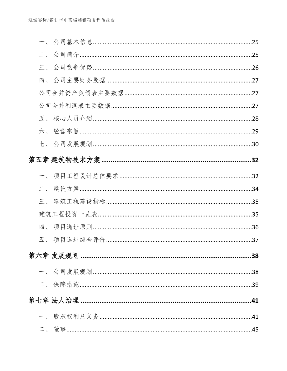 铜仁市中高端铝钢项目评估报告（模板范本）_第2页