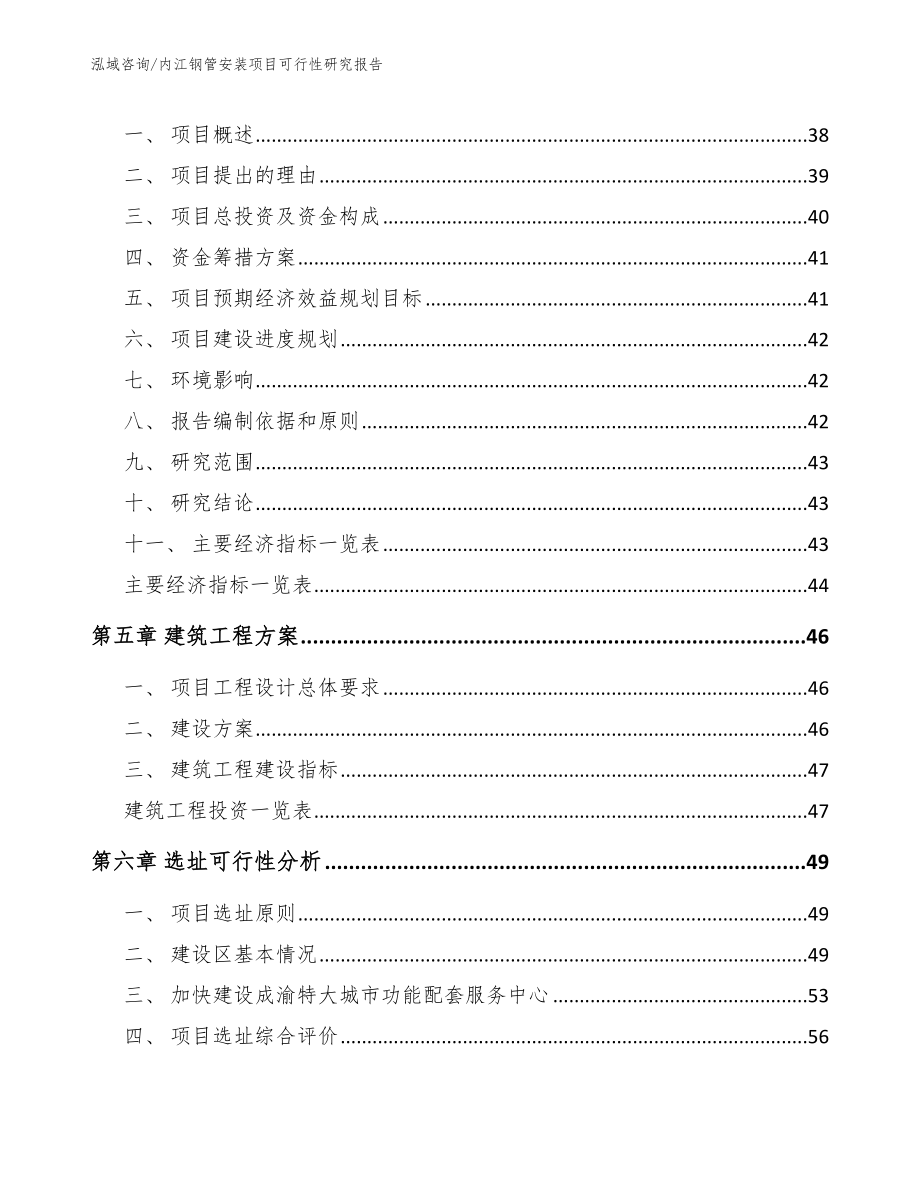 内江钢管安装项目可行性研究报告范文模板_第2页