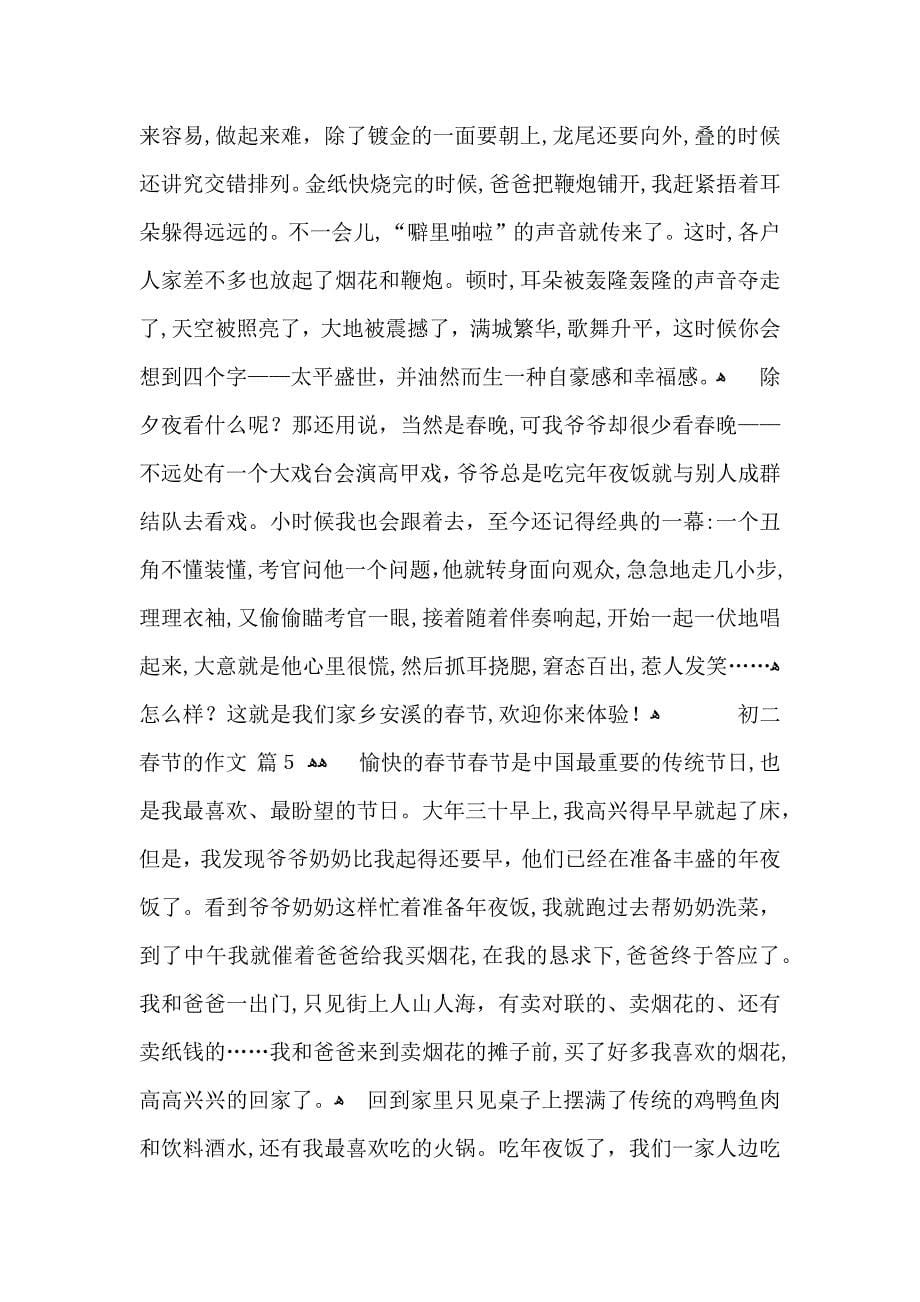初二春节的作文集锦9篇_第5页