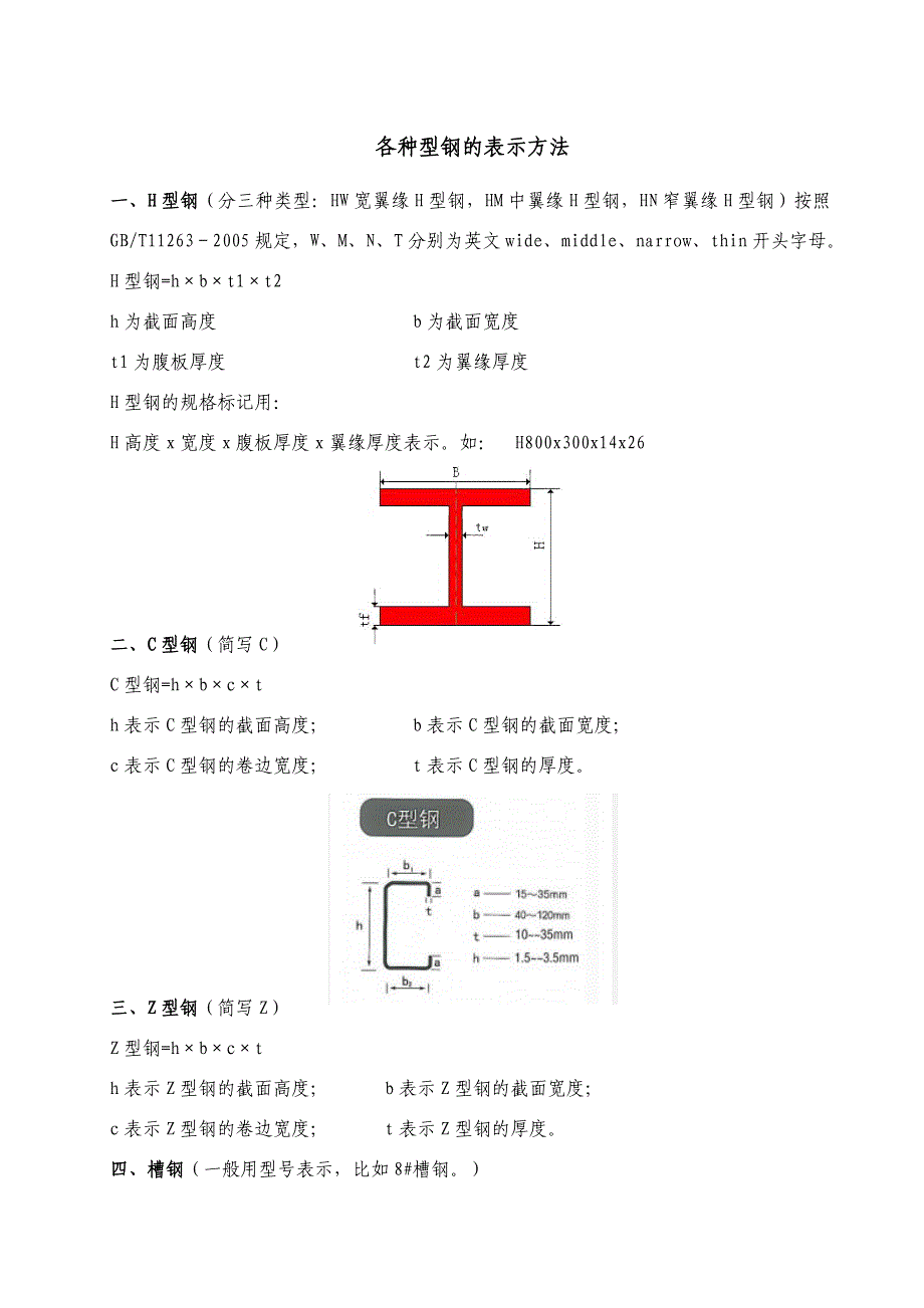 各种型钢的表示方法_第1页