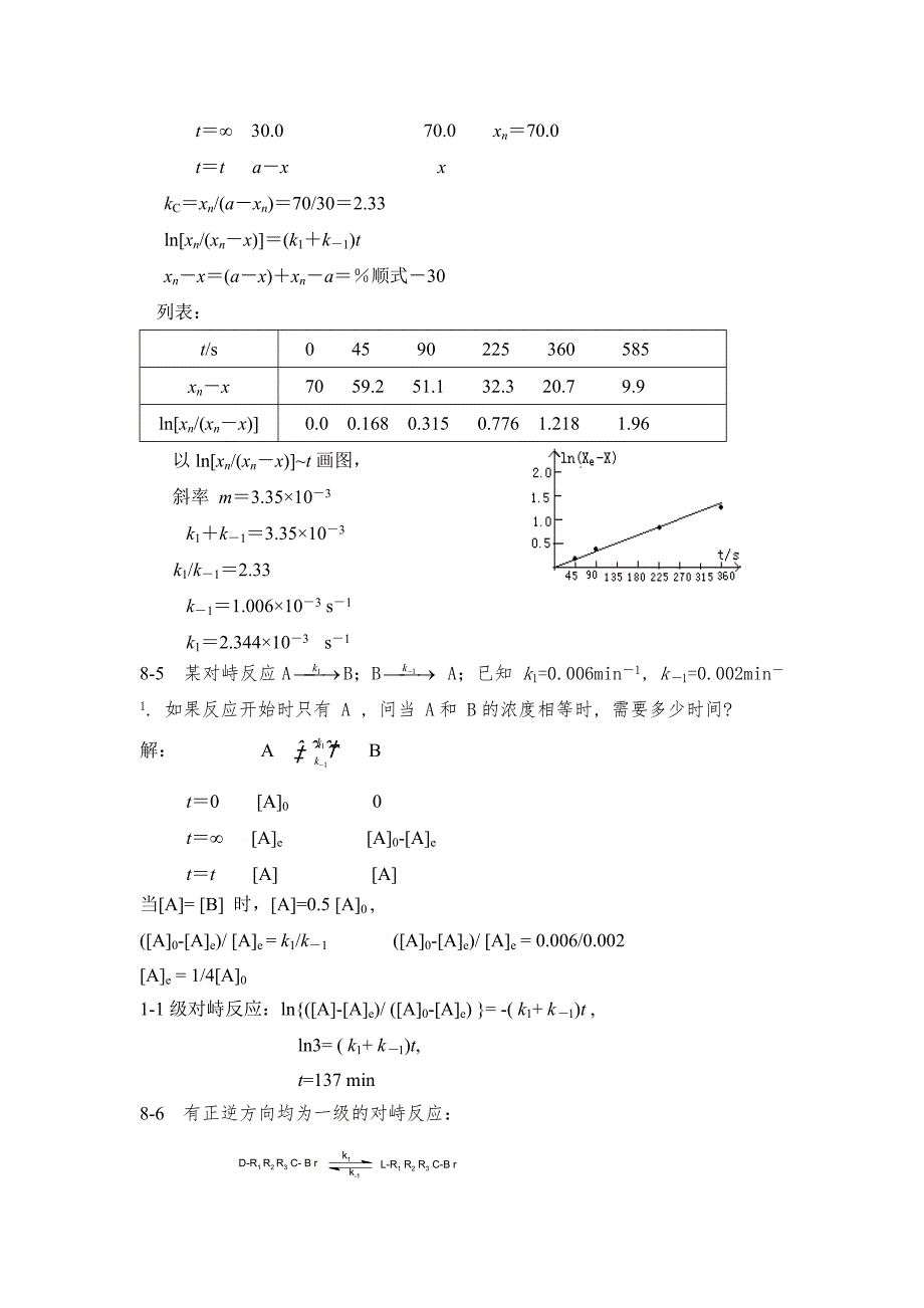 复杂反应动力学习题及答案_第3页