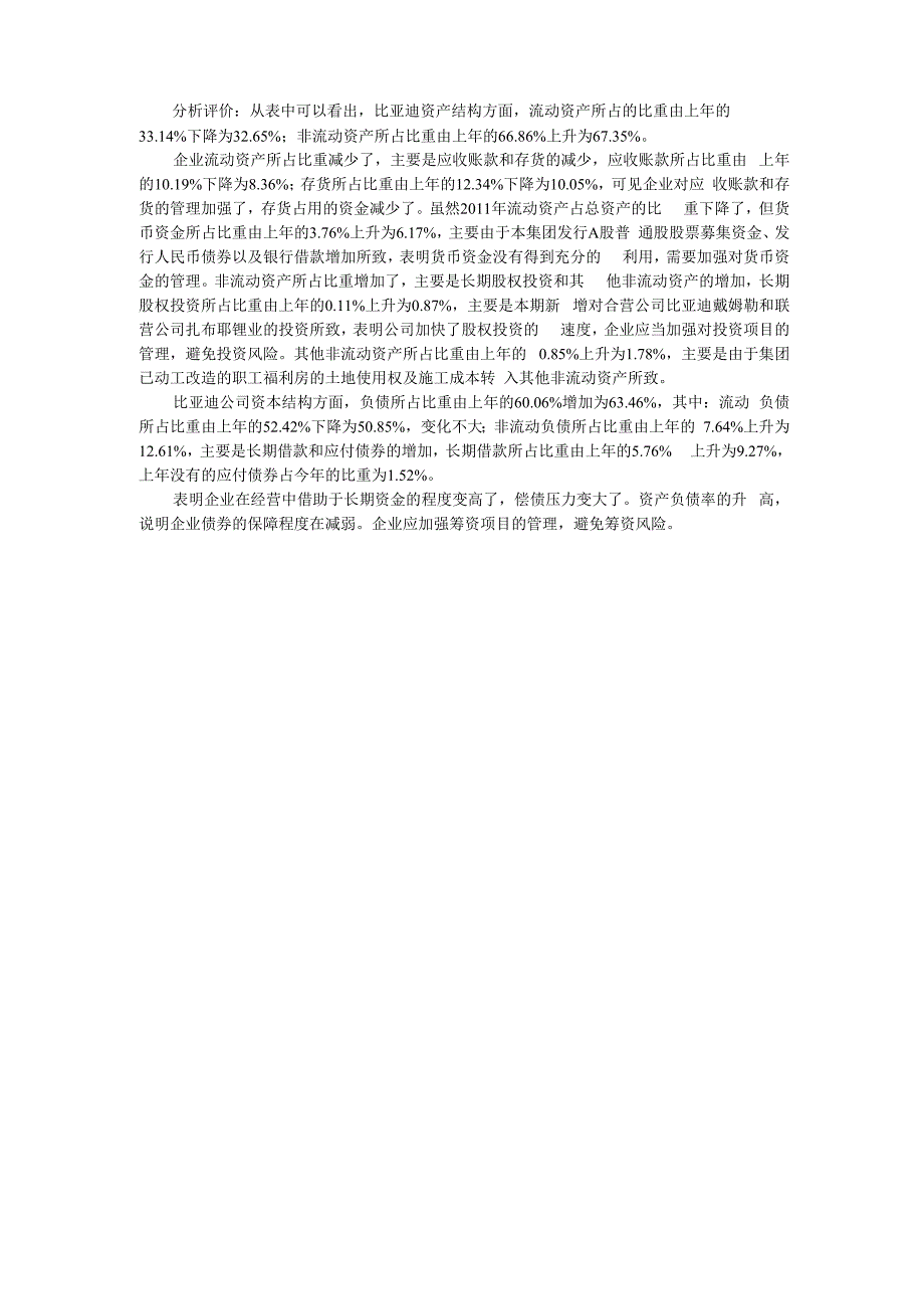 比亚迪资产负债表垂直分析2_第1页