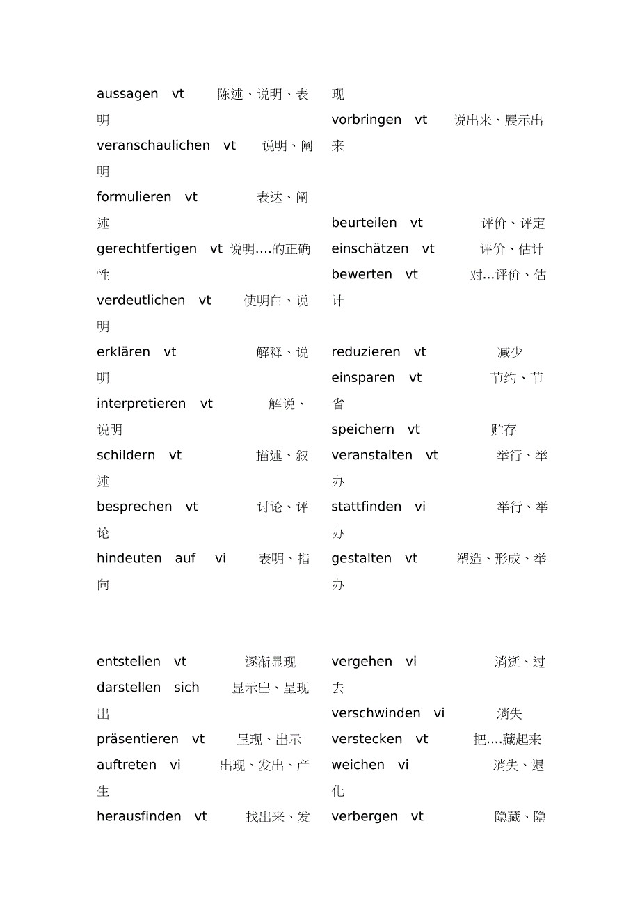 德语词汇常见动词_第1页