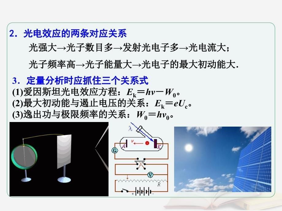 2018年高考物理一轮总复习 第3章 第2节 对光电效应规律的理解课件 鲁科版选修3-5_第5页