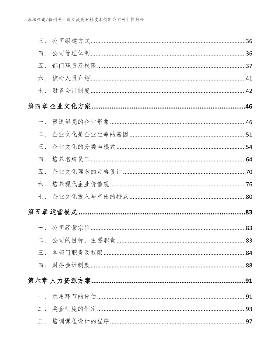 滁州关于成立反光材料技术创新公司可行性报告_模板范本_第2页