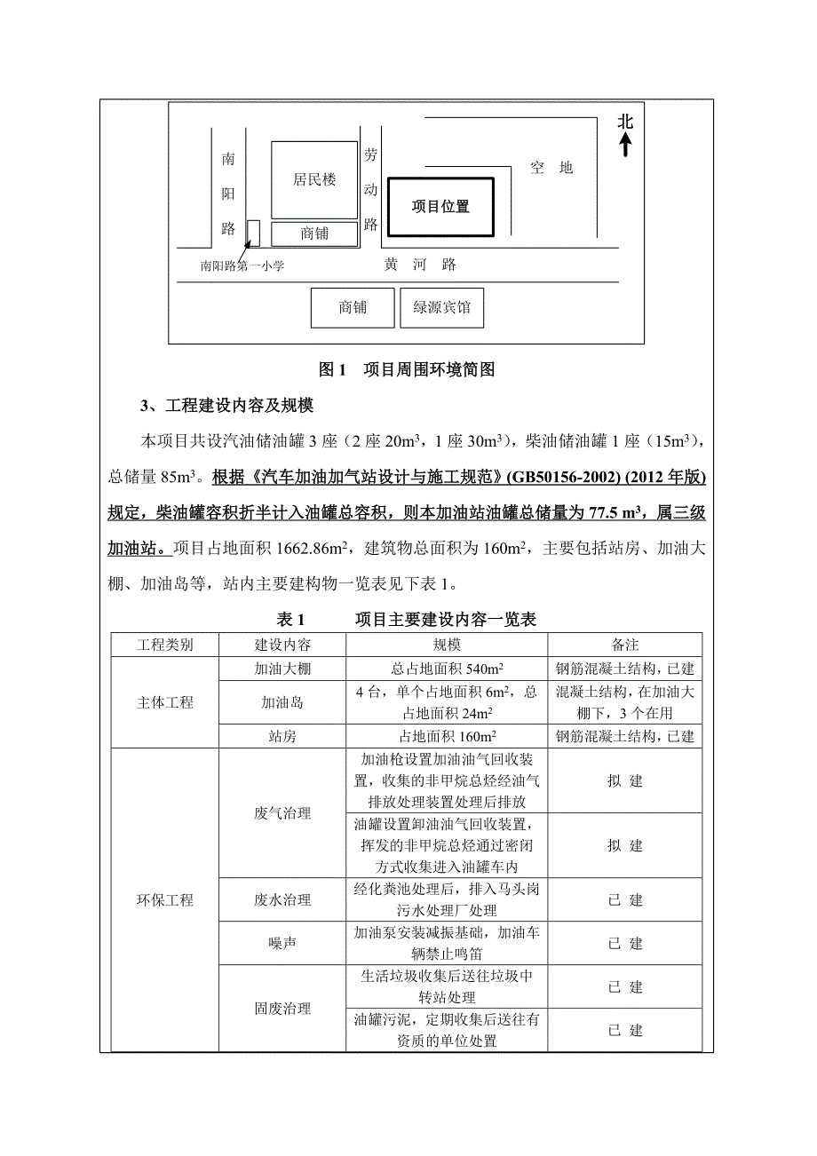 黄河路加油站环评报告表_第4页