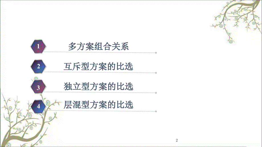 投资项目的多方案比选课件_第2页