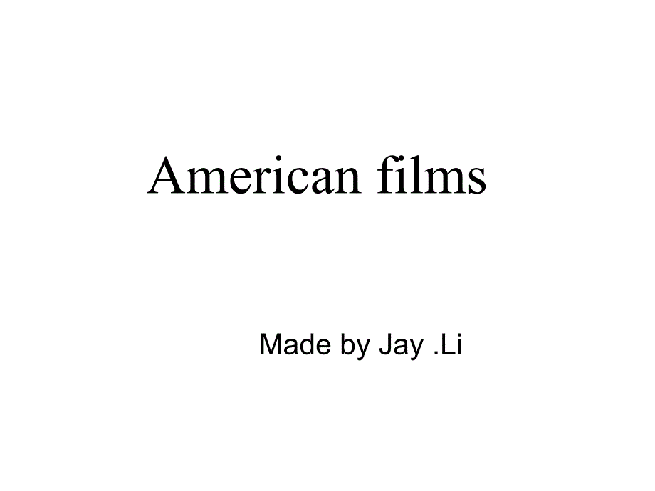 英文美国电影简介PPT_第1页