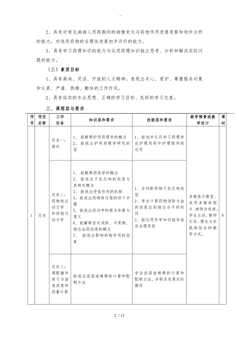 药理学课程实用标准化(护理)_第2页