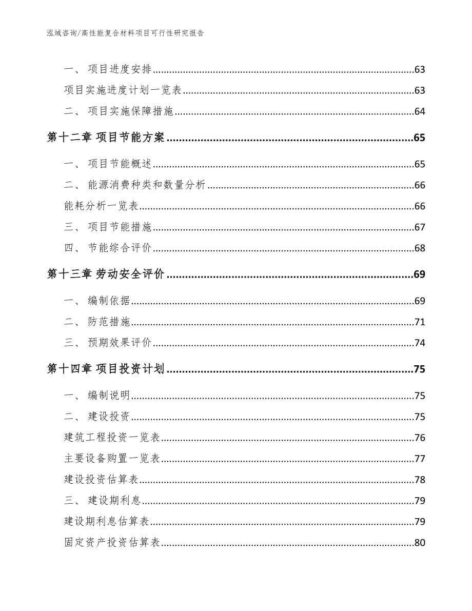 高性能复合材料项目可行性研究报告模板_第5页