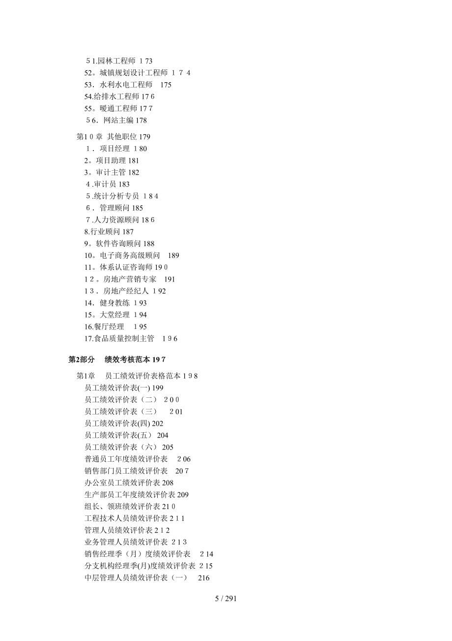 300余个岗位说明书模版和绩效考核范本_第5页