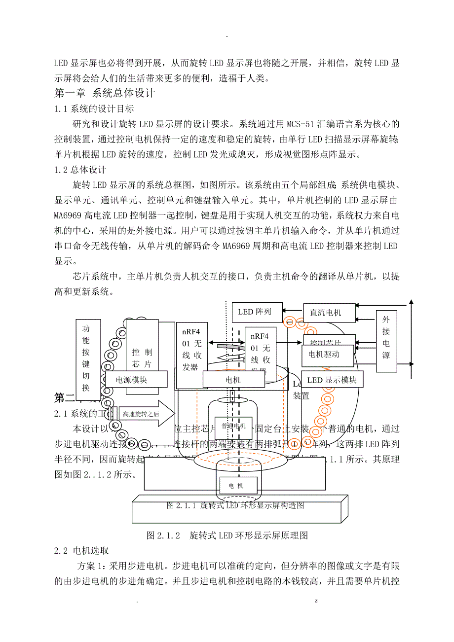 基于单片机LED旋转显示屏设计及研究报告朱峰_第5页