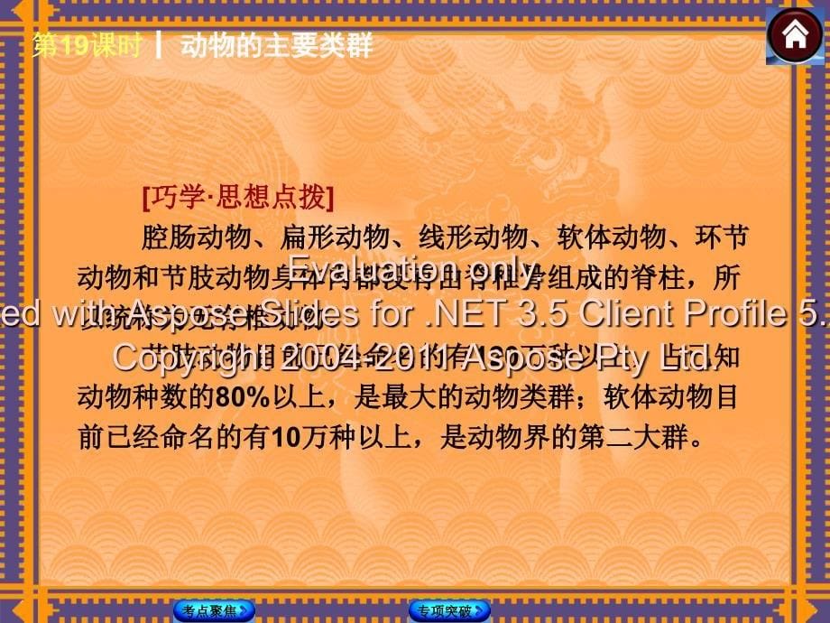 2014中考人教版生物复习方案(考点聚焦专项突破)：第19课时动物的主要类群.ppt_第5页