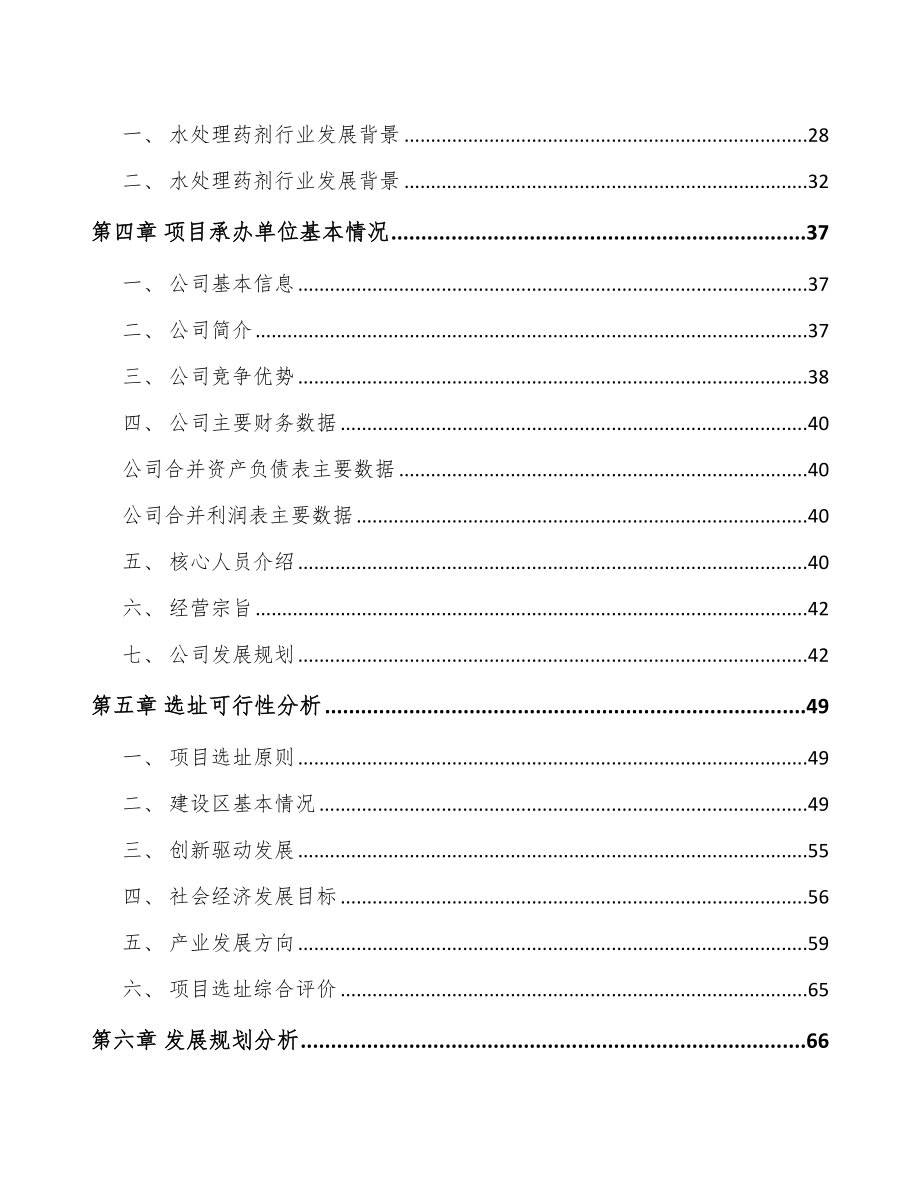 南通水处理药剂项目可行性研究报告_第3页