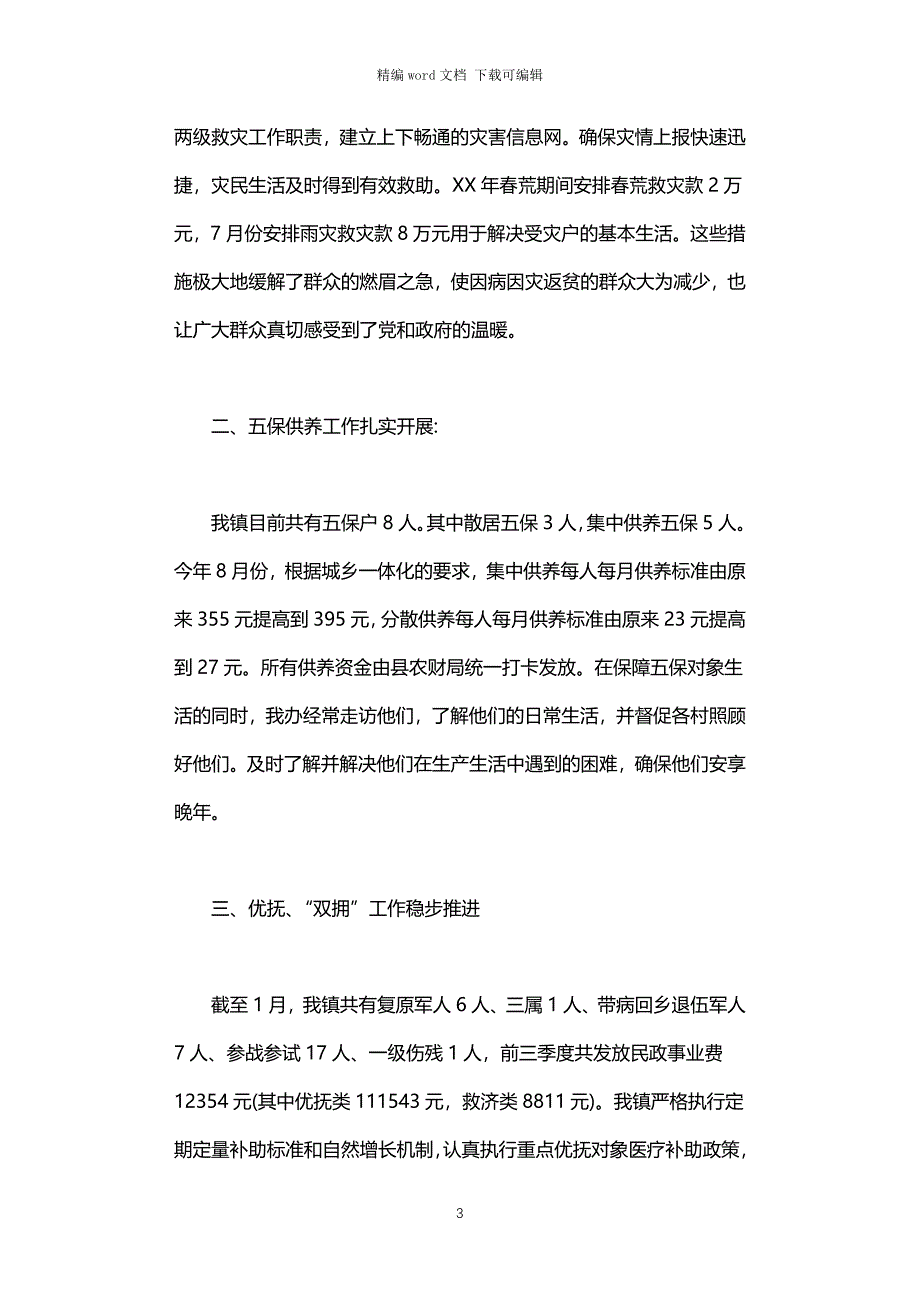 2021年镇民政办工作报告_第3页