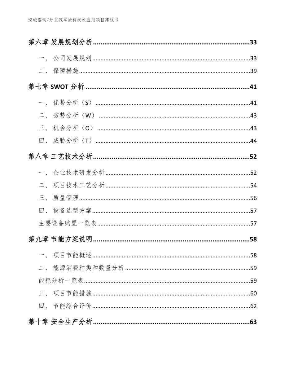 丹东汽车涂料技术应用项目建议书（模板参考）_第5页