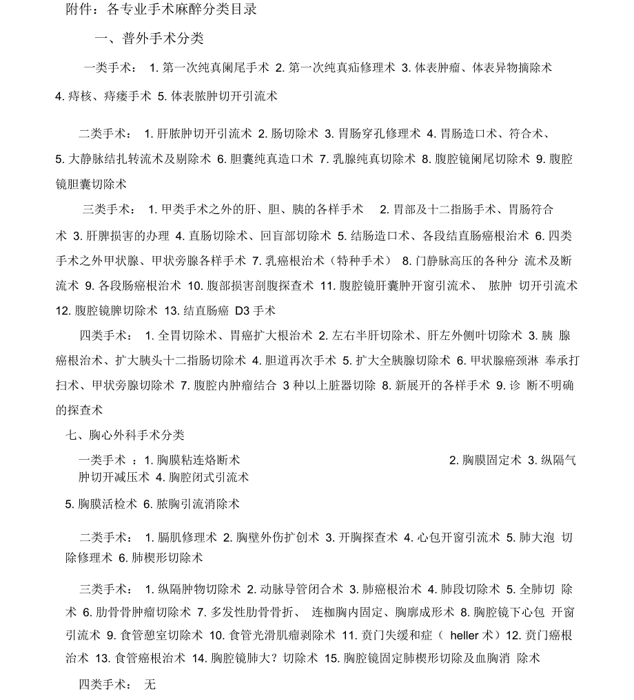 版本手术分级名目修订版本_第1页