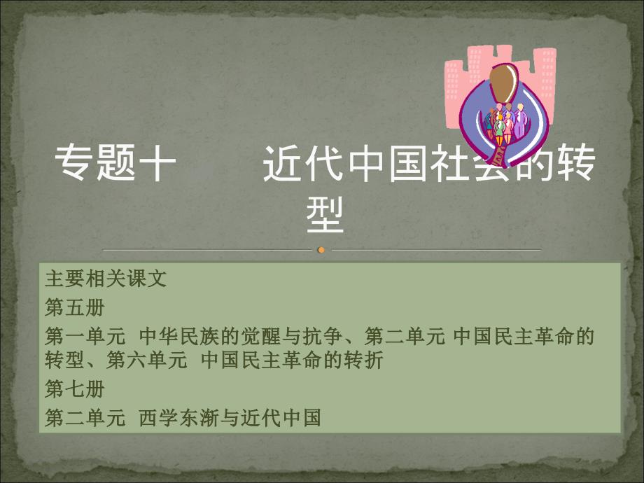 专题十近代中国社会的转型_第1页