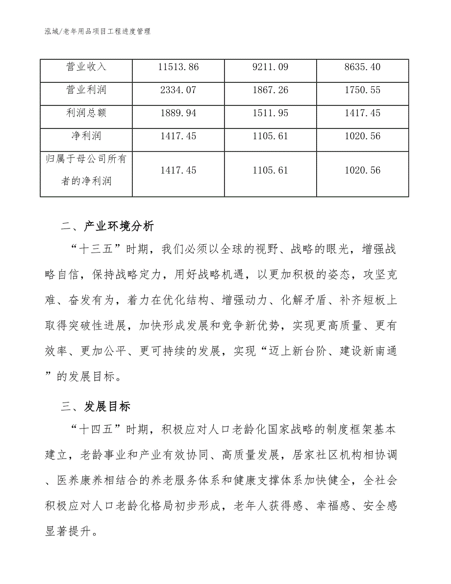 老年用品项目工程进度管理_第3页