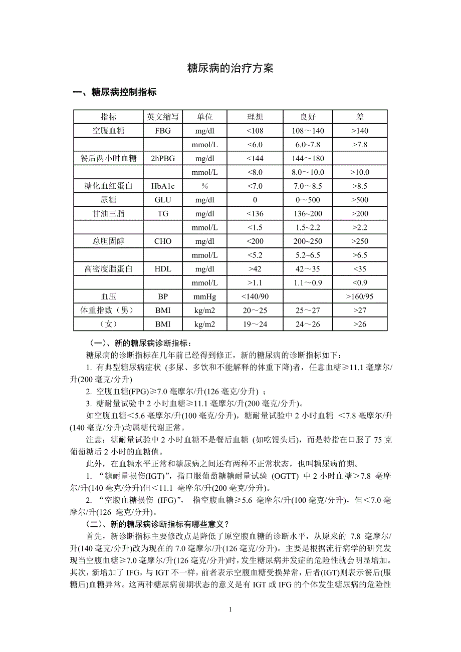 医学专题：糖尿病的影响因素和防治_第1页