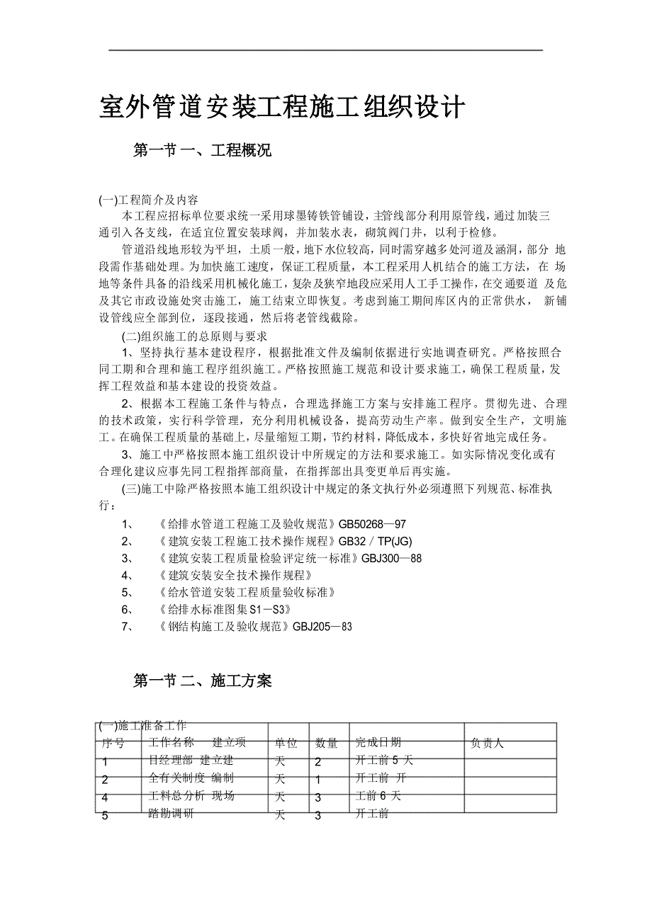 市政给水管道施工组织设计_第2页