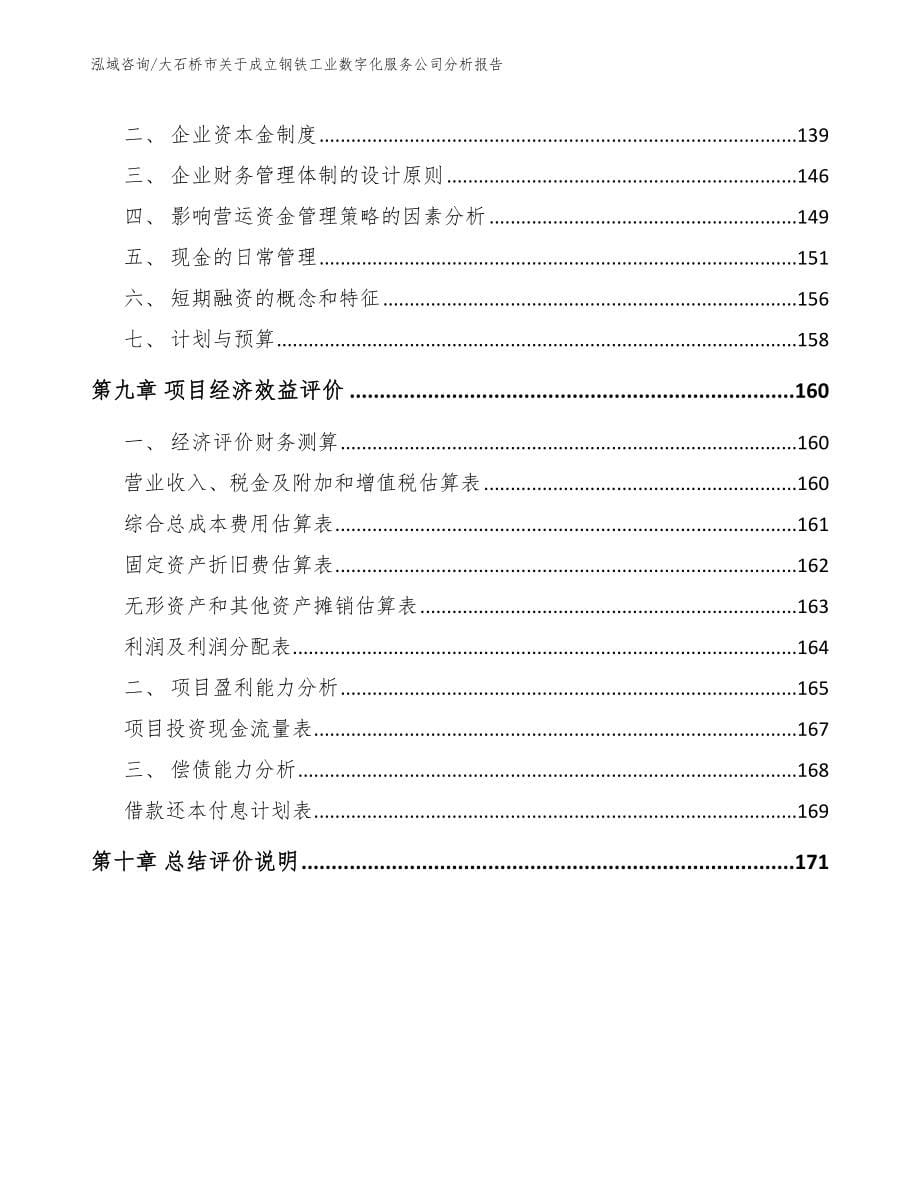 大石桥市关于成立钢铁工业数字化服务公司分析报告【模板范文】_第5页