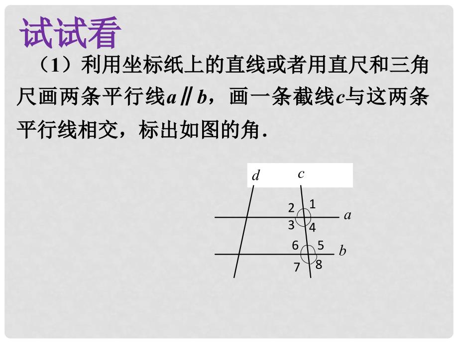 江苏省如皋市白蒲镇七年级数学下册 5.3 平行线的性质 5.3.1 平行线的性质（1）课件 （新版）新人教版_第3页