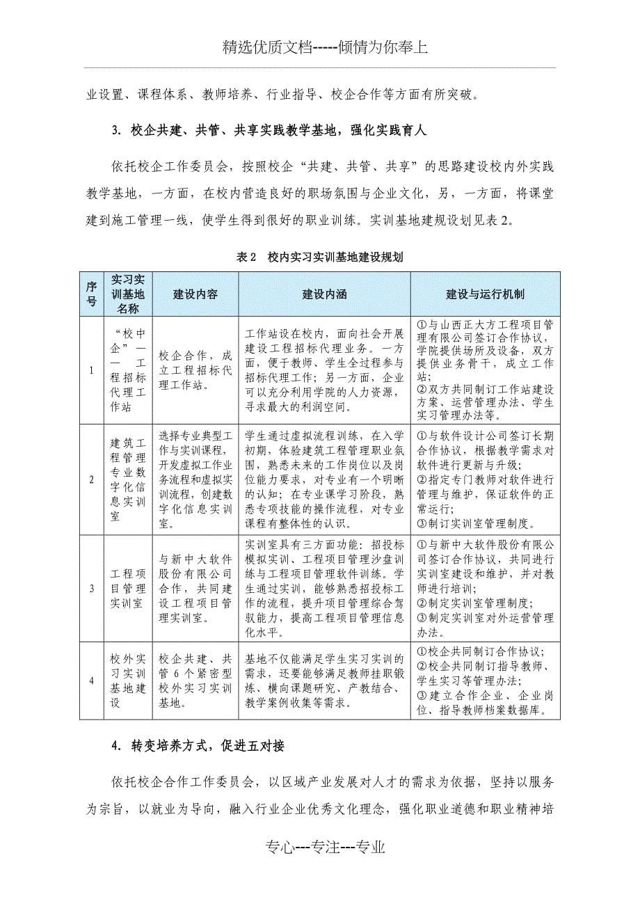 建筑工程管理专业建设方案_第5页