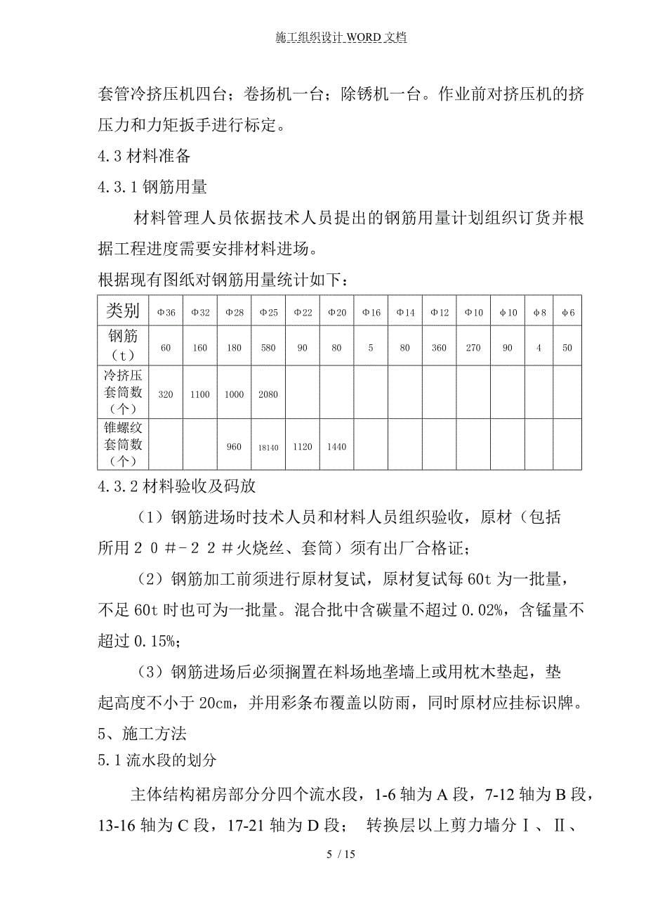 集泰花园工程主体结构钢筋施工方案.doc_第5页