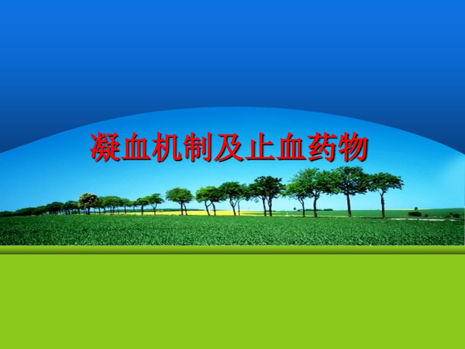 医学专题：止血药_第1页