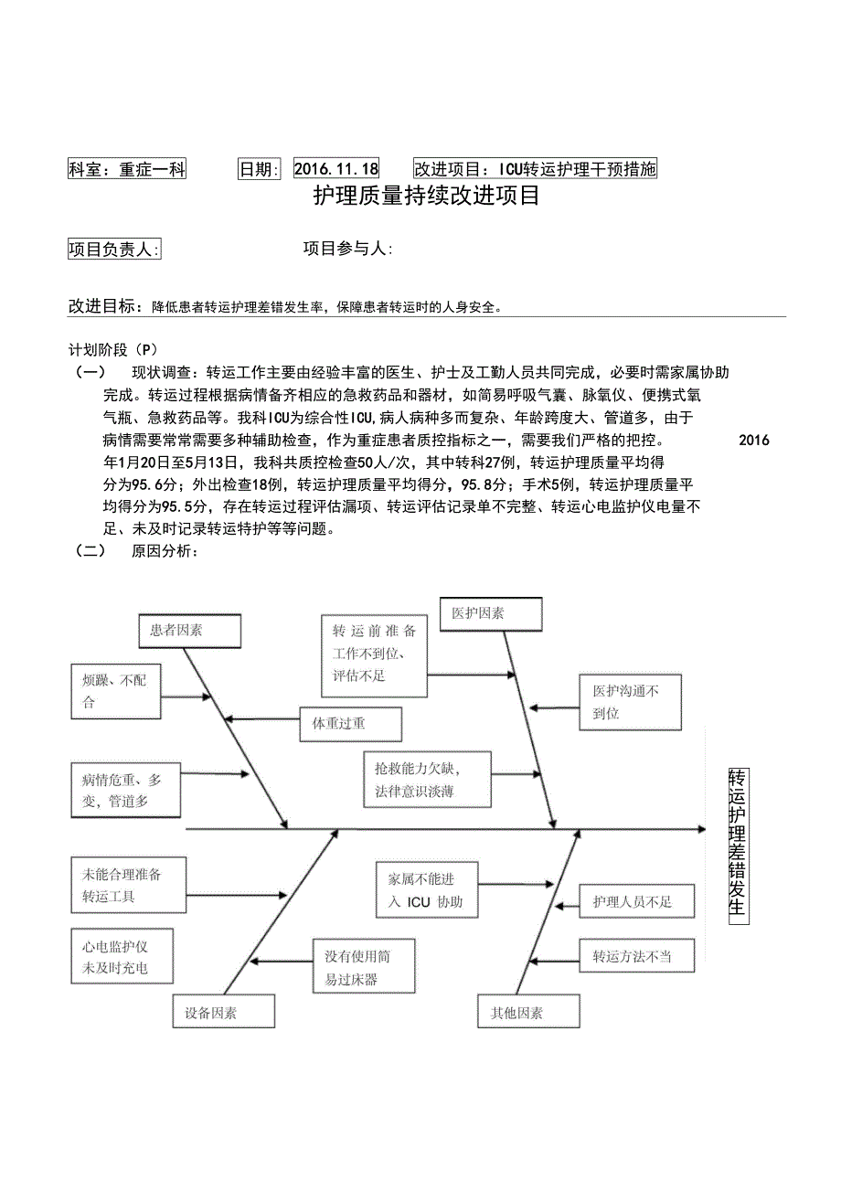 年患者转运安全PDCA_第1页