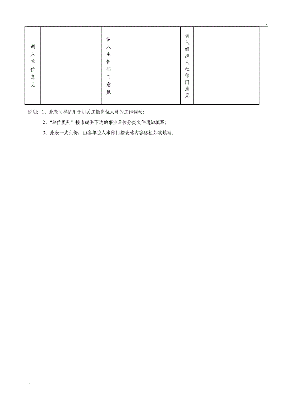 事业单位人员商调 表_第3页