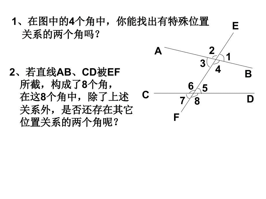 950同位角内错角同旁内角_第2页