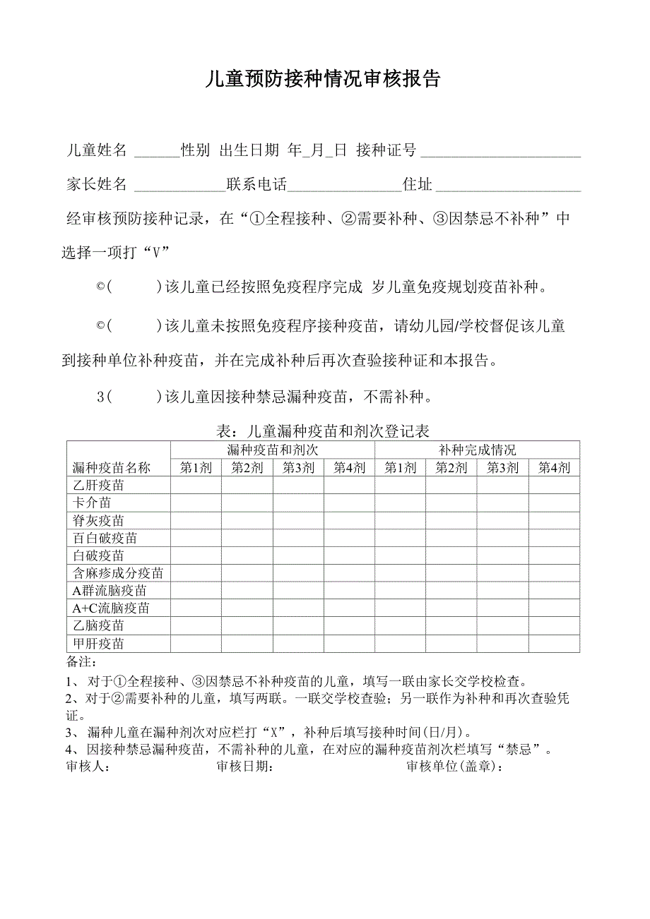 最新儿童预防接种情况审核报告_第1页