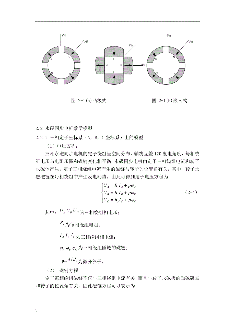 永磁同步电动机矢量控制(结构及方法)_第2页