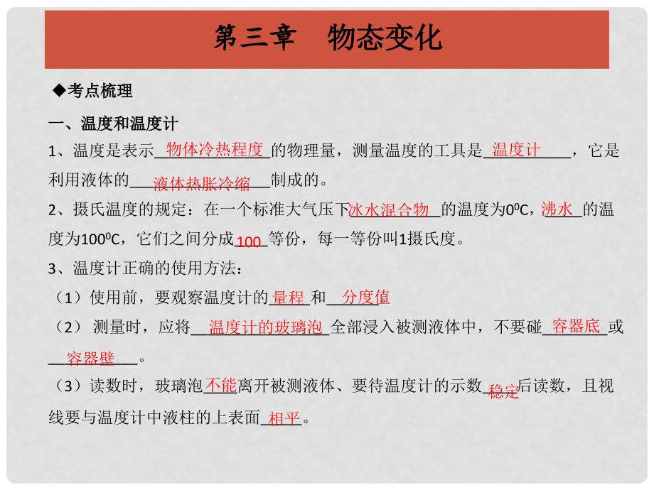 中考物理冲刺复习 第三章 物态变化（重难点突破+剖析重点实验）课件_第3页