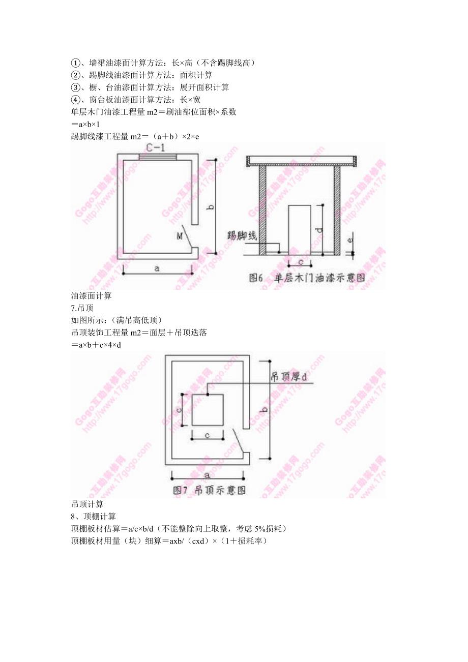 家装工程量预算方法与公式_第3页