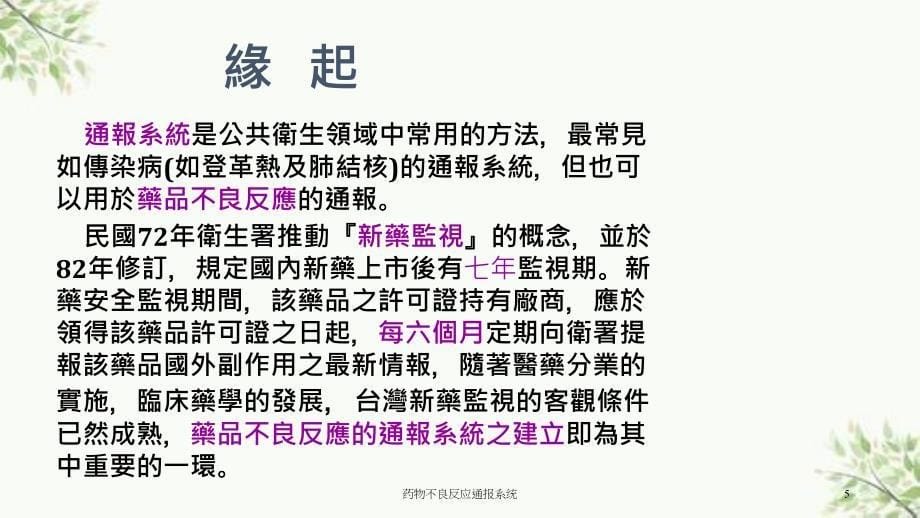 药物不良反应通报系统课件_第5页