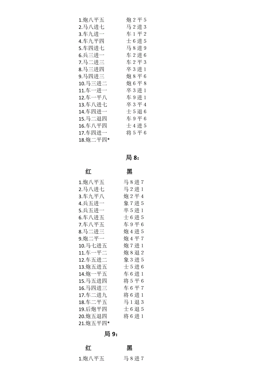 象棋棋谱(入门)_第4页