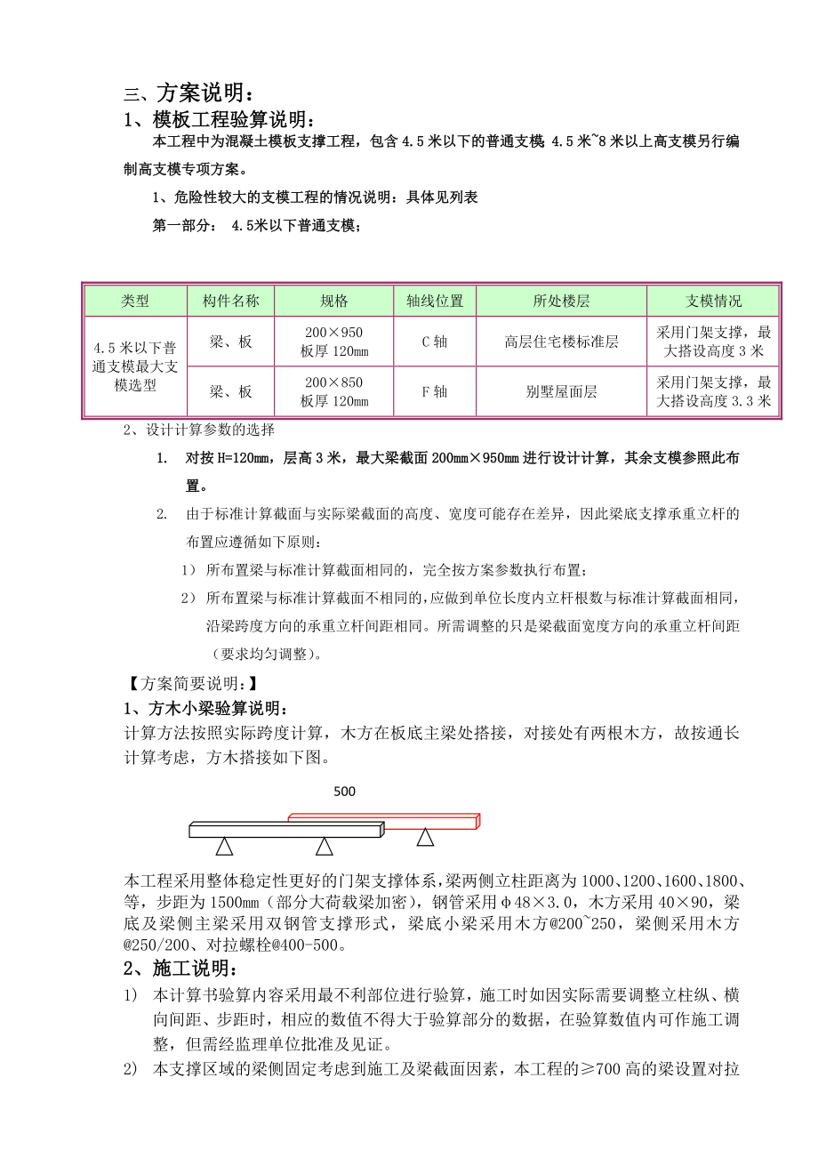 住宅楼工程混凝土模板支撑工程施工方案_第3页