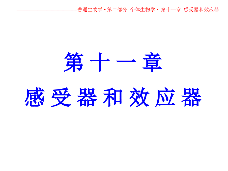 第十一章感受器和效应器_第1页