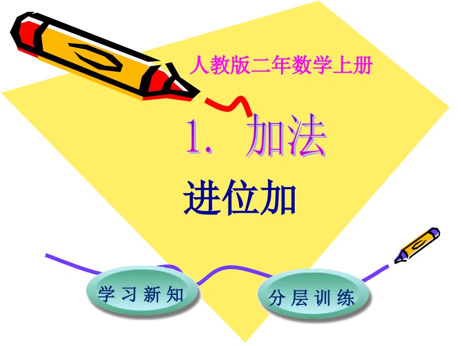 二年级上册数学课件－第2单元 第1节 第2课时 进位加 ∣ 人教新课标（2018秋） (共18张PPT)_第1页