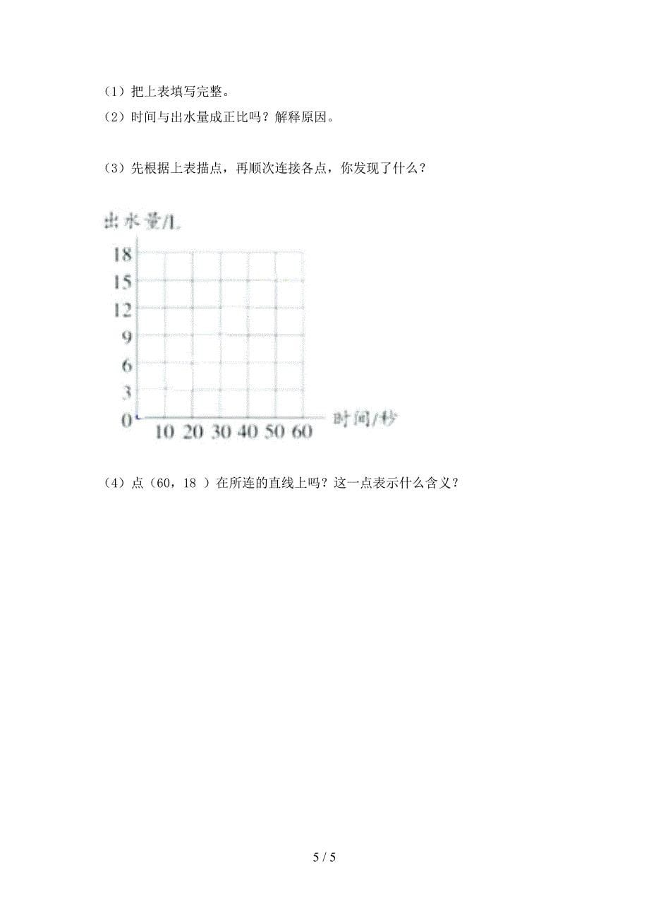 小学六年级数学上册期末考试基础检测_第5页