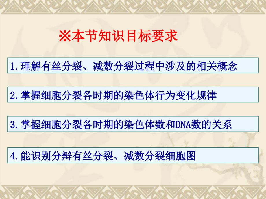 人教版高中生物课件：有丝分裂与减数分裂_第3页