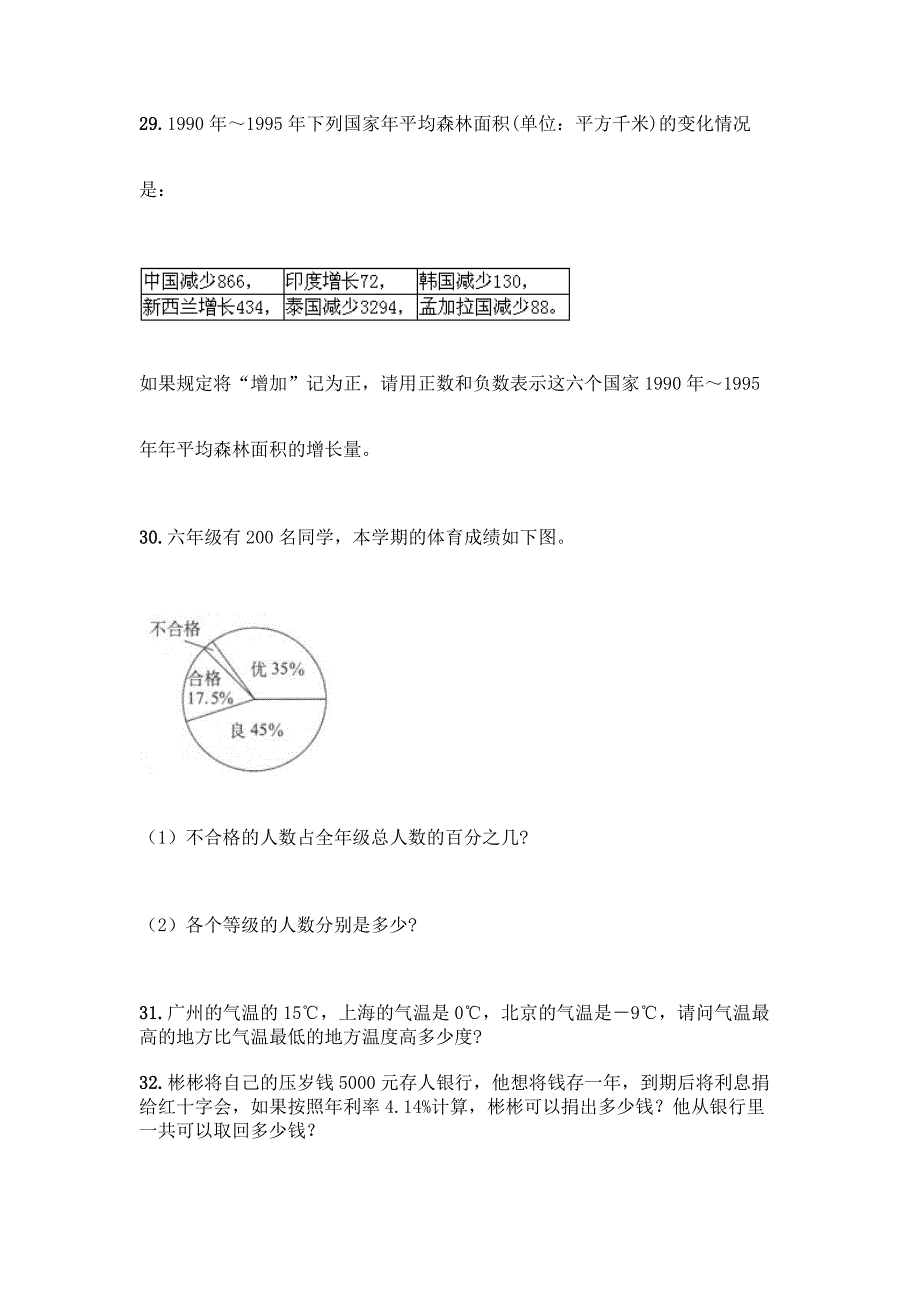 小学数学六年级下册应用题50道附参考答案【完整版】.docx_第4页