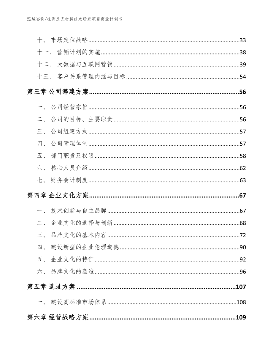 株洲反光材料技术研发项目商业计划书_范文参考_第3页