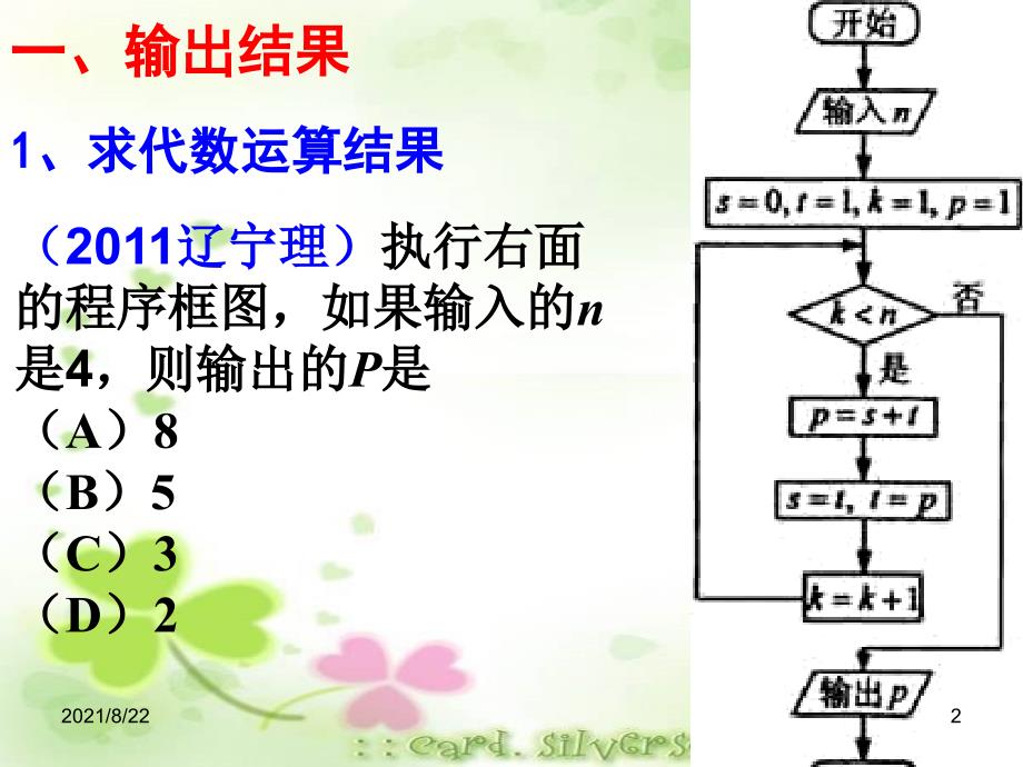 算法初步高考题赏析推荐课件_第2页