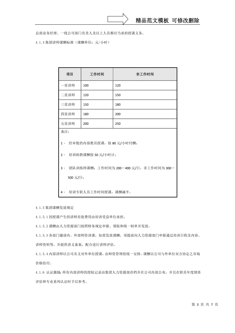 万科集团师资管理规定_第3页